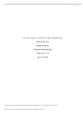 Case Study Analysis: Cardiovascular and Cardiopulmonary Michelle Bowling Walden University Advanced Pathophysiology NURS 6501N - 38