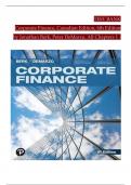 TEST BANK For Corporate Finance 6th Edition by Berk & DeMarzo, Verified Chapters 1 - 31, Complete Newest Version