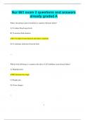 Nur 661 exam 3 questions and answers  already graded A