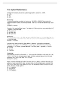 Fire fighter Mathematics Questions And Answers