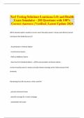 Xcel Testing Solutions-Louisiana Life and Health Exam Simulator - 200 Questions with 100% Correct Answers | Verified | Latest Update 2024