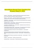  Hemodialysis Bonnet Exam Questions And Answers Rated A+ 2024.