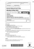 Pearson Edexcel Level 3 GCE 8HI0/2F History Advanced Subsidiary PAPER 2: Depth study Option 2F.1: India, c1914–48: the road to independence Option 2F.2: South Africa, 1948–94: from apartheid state to ‘rainbow nation QUESTION PAPER JUNE 2024
