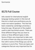 Exam (elaborations) IELTS 