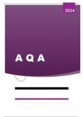 AQA 2024 A-level DANCE 7237/X Component 1 Performance and Choreography OFFICIAL Mark Scheme and Question Paper Merged