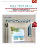 FULL TEST BANK Introduction to Psychology: Gateways to Mind and Behavior, International 16th Global Edition by Dennis Coon Graded A+    