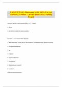 LMSW EXAM - Bootcamp! with 100% Correct Answers | Verified | Latest Update 2024| Already Passed