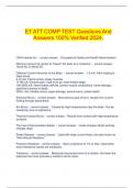   ET ATT COMP TEST Questions And Answers 100% Verified 2024.