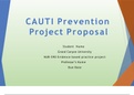 NUR 590 Topic 7 Assignment; CAUTI Prevention Project Proposal Presentation