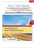 FULL TEST BANK Nursing Informatics and the Foundation of Knowledge 4th Edition by Dee McGonigle (Author) latest Update Graded A+  