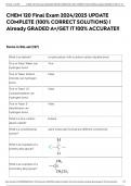 CHEM 120 Final Exam 2024/2025 UPDATE COMPLETE (100% CORRECT SOLUTIONS) | Already GRADED A+/GET IT 100% ACCURATE!!