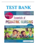 Test Bank for Wong’s Essentials of Pediatric Nursing, 10th Edition, Marilyn Hockenberry, Cheryl Rodgers, David Wilson, ISBN: 9780323353168