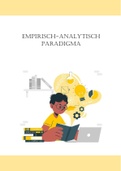 Samenvatting verdieping in de theoretische orthopedagogie (VTO) - empirisch analytisch paradigma