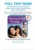 Test Bank for Maternal Child Nursing 5th Edition by McKinney