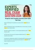 Property And Casualty Insurance Exam Q&A Part One 