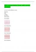 ECG Interpretation Exam with correct Answers