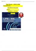 Lpn to rn transitions 4th edition claywell test bank