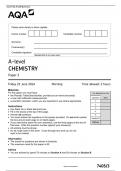 AQA A-LEVEL CHEMISTRY PAPER 3 2024 - QUESTION PAPER