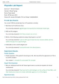 Physio Ex Exercise 3&11  Neurophysiology of Nerve Impulses& Blood analysis. 