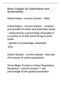 Book- Chapter 22- Urbanization and Sustainability with 100% complete solutions