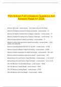  PSA Airlines Full Limitations Questions And Answers Rated A+ 2024.