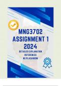 MNG3701 ASSIGNMENT 1 SEMESTER 1 - 2024 UPDATED