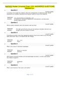  NUR 632 Walden University Exam 1[101 ANSWERED QUESTIONS] GRADED A+..