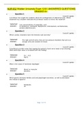  NUR 632 Walden University Exam 1[101 ANSWERED QUESTIONS] GRADED A+..