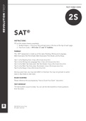 2S SAT Practice Exam (RATED A+) Questions and Answers | 100% VERIFIED