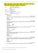 BIBL 104 Quiz 2/ Fall 2021 BIBL 10BIBL 104 Quiz 2/ Fall 2021 BIBL 104-B02 LUO Quiz: The Old Testament Books of History4-B02 LUO Quiz: The Old Testament Books of History