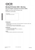  OCR ENG LANGUAGE &LIT H074-01 QP Nov20 