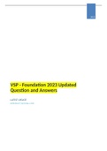 (solved) VSP - Foundation 2023 Updated Question and Answers