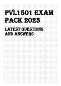 PVL1501 EXAM PACK 2023