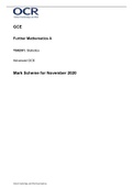 OCR FURTHER MATHEMATICS Y542-01 MS Nov20