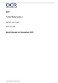 OCR FURTHER MATHEMATICS Y541-01 MS Nov20