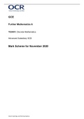 OCR FURTHER MATHEMATICS Y534-01 MS Nov20