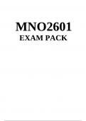 MNO2601 Exam pack 2024(Production and Operations Management) Course Production and Operations Management Institution University Of South Africa MNO2601 Exam pack 2024(Production and Operations Management) With accurate answers and assurance that they are 