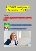 LCP4801 Assignment 1 (COMPLETE ANSWERS) Semester 2 2023 (738987) - DUE 4 September 2023