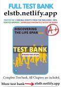 Test Bank for Life Span Development A Topical Approach 5th Edition by Feldman, ISBN: 9780137987498, All 15 Chapters Covered, Verified Latest Edition 