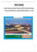 Test Bank For South-Western Federal Taxation 2022 Individual Income Taxes 45th Edition by Young, Nellen, Consists Of 20 Complete Chapters, ISBN: 978-0357519073