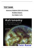 TEST BANK For Astronomy A Beginners Guide to the Universe, 8th Edition by Chaisson,  All Chapters 1 to 18 complete Verified editon 