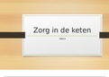 PowerPoint Presentatie OWE 4 Zorg in de keten! - (Bekijk ook mijn andere document voor de bijhorende tekst!) - Behaald met een 8,4!!!