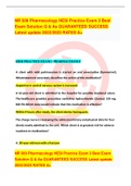 NR 509 Pharmacology HESI Practice Exam 3 Best Exam Solution Q & As GUARANTEED SUCCESS Latest update 2022/2023 RATED A+