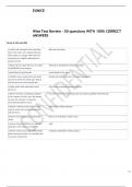 Wise Test Review - 50 questions WITH 100- CORRECT ANSWERS