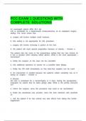 PCC EXAM 1 QUESTIONS WITH COMPLETE SOLUTIONS