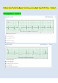 Relias Dysrhythmia Basic Test 35 Questions and Answers 2024 (Basic A Dysrhythmia)