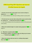 CPSI Exam Prep Questions and Answers (2022/2023) (Verified Answers by Expert)