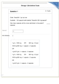 Dosage Calculation Exam: RN299 - Nursing Capstone 