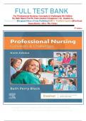 FULL TEST BANK For Professional Nursing: Concepts & Challenges 9th Edition By Beth Black Phd Rn Faan (Author) Chapters(1-16)  Graded A+     