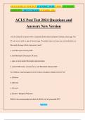 ACLS Post Test 2024 Questions and Answers New Version